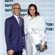 My friend fashion designer Aisha McShaw and the man of the hour.